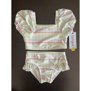 Cat & Jack Baby Girl 2 Piece Sweet Bathing Suit Size 2T New with Tags